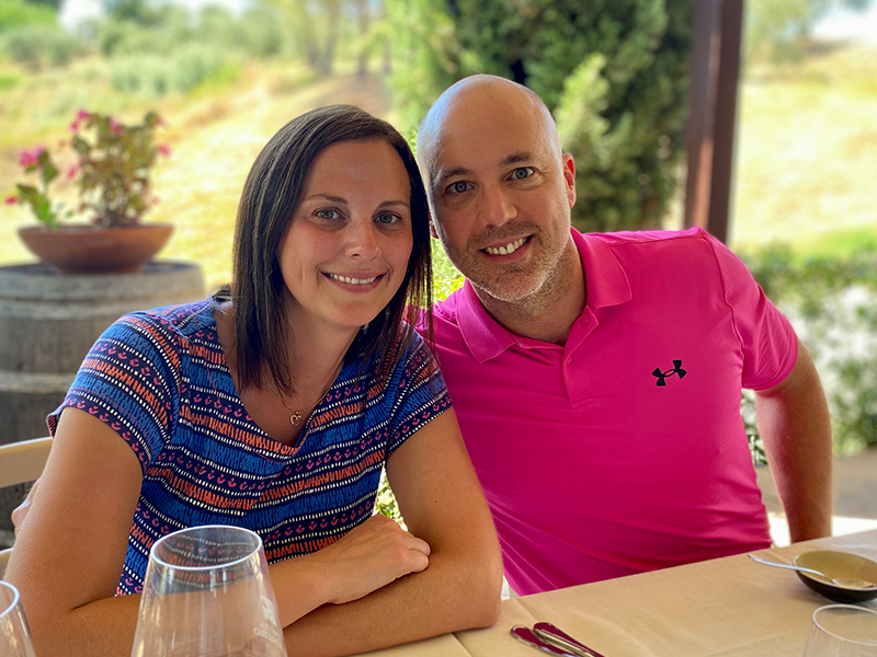 Cory and Carrie Smith in Tuscany